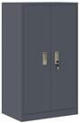 vidaXL Aktenschrank 60 x 40 x 105 cm Aufbewahrungsschrank mit Speicher Anthrazit