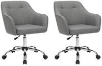 SONGMICS B&uuml;rostuhl ergonomischer Schreibtischstuhl mit Rollen,...