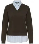 ONLY Strickpullover ONLPAYSON LS MIX V-NECK KNT Viskosemischung, regular fit