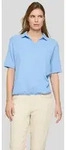 Rabe Poloshirt in Crinkle-Optik blau 36 EU