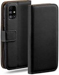 moex Handyh&uuml;lle f&uuml;r Samsung Galaxy M31s H&uuml;lle Klappbar Book Case Schwarz 6,5...