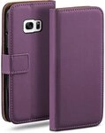 moex Handyh&uuml;lle f&uuml;r Samsung Galaxy S7 H&uuml;lle Klappbar Book Case Lila 5,1 Zoll,