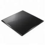 relaxdays Tischplatte Glasplatte 6mm ESG (1 St), 70 x 70 cm schwarz Quadratisch...