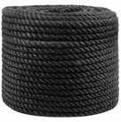 vidaXL Seil Juteseil 12 mm Schwarz 100% Tossa Jute (1-tlg)