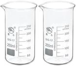 LuxusKollektion Messbecher Becherglas 250ml Borosilikatglas mit Skala, Glas