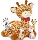 LuxusKollektion Kuscheltier Kuscheltier Giraffe XXL 50cm sitzend Giraffenbaby 4...