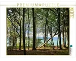 CALVENDO Puzzle CALVENDO Puzzle Meerblick durch den Brooker K&uuml;stenwald, 2000...