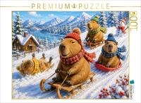 CALVENDO Puzzle CALVENDO Puzzle Schlittenfahrt, 1000 Teile Lege-Gr&ouml;&szlig;e 64 &times;...