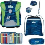 Scout Schulranzen 4-teilig (Set, 5-tlg) blau