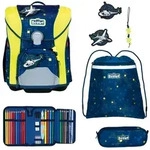 Scout Schulranzen 4-teilig (Set, 5-tlg) blau