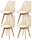 LuxusKollektion Esszimmerstuhl Esszimmerst&uuml;hle 4er Set Braunes Transparent +...