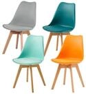 LuxusKollektion Esszimmerstuhl 4er Set Esszimmerst&uuml;hle Skandi Mix & Match