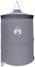vidaXL Kuppelzelt Pop-up Toilette Zelt mit Aufh&auml;ngeseil Grau und Orange, (1...