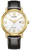 Citizen Solaruhr Citizen Herren-Uhr Eco-Drive Quarz Leder-Armband Gold-Ton...