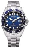 Citizen Solaruhr BN0260-54L, Promaster Eco-Drive Taucheruhr 20 bar Stahl/Blau