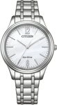Citizen Solaruhr EM0411-71A, Armbanduhr, Damenuhr, Edelstahlarmband,