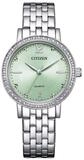 Citizen Quarzuhr EL3100-55X, f&uuml;r Damen Quarz Stahl/Hellgr&uuml;n