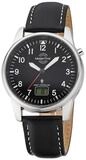 MASTER TIME Funkuhr MTGA-10715-61L, f&uuml;r Herren mit Lederband