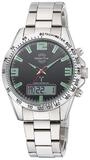 MASTER TIME Funkuhr MTGA-10874-22M, Herrenuhr Funk Sporty Big Date Stahl/Schwarz