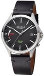 Regent Solaruhr 41mm, Anzeige Akkukapazit&auml;t, Lederband
