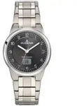 Dugena Funkuhr Dugena Herren-Uhr Gent Funk Anthrazit Quarz Titan-Armband 4460835