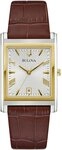 Bulova Quarzuhr Sutton 98B430, Armbanduhr, Herrenuhr, Damenuhr, Lederarmband,...