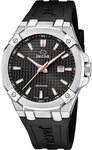 JAGUAR Quarzuhr Jaguar Herrenuhr Silikon schwarz Jaguar, (Analoguhr), Herren