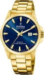 Festina Quarzuhr Festina Herrenuhr Edelstahl gold Festina, (Analoguhr), Herren