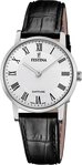 Festina Quarzuhr Festina Damenuhr Leder schwarz Festina, (Analoguhr), Damen