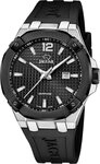 JAGUAR Quarzuhr Jaguar Herrenuhr Silikon schwarz Jaguar, (Analoguhr), Herren
