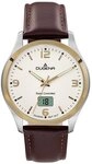 Dugena Funkuhr Dugena Herren-Uhr Tresor Funk Quarz Leder-Armband Braun 4460862
