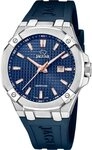 JAGUAR Quarzuhr Jaguar Herrenuhr Silikon blau Jaguar, (Analoguhr), Herren Armbanduhr