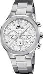 Lotus Chronograph Lotus Herrenuhr Edelstahl silber Lotus, (Chronograph), Herren