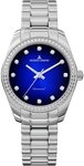 Jacques Lemans Quarzuhr Derby Diamond D-11B, Armbanduhr, Damenuhr, Edelstahlarmband,
