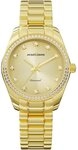 Jacques Lemans Quarzuhr Derby Diamond D-11D, Armbanduhr, Damenuhr, Edelstahlarmband,