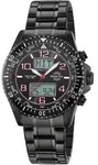 MASTER TIME Quarzuhr Master Time MTGA-10921-22M Herrenuhr Funk World Timer 44mm...