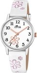 Lotus Chronograph Lotus Kinderuhr Leder wei&szlig; Lotus Classic, (Chronograph),...
