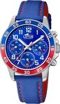 Lotus Chronograph Lotus Kinderuhr Leder blaurot Lotus, (Chronograph), Kinder