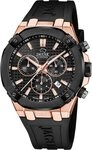 JAGUAR Chronograph Jaguar Herrenuhr Silikon schwarz Jaguar, (Chronograph),...