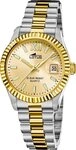 Lotus Chronograph Lotus Damenuhr Edelstahl silber gold, (Chronograph), Damen