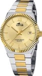 Lotus Chronograph Lotus Herrenuhr Edelstahl silbergold, (Chronograph), Herren