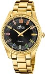 Lotus Chronograph Lotus Damenuhr Leder gold Lotus Classic, (Chronograph), Damen