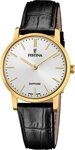 Festina Quarzuhr Festina Damenuhr Leder schwarz Festina, (Analoguhr), Damen