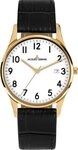Jacques Lemans Quarzuhr London 1-2224B, Armbanduhr, Damenuhr, Lederarmband, analog,