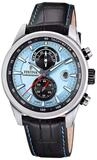 Festina Quarzuhr F20695/2, f&uuml;r Herren Chronograph Schwarz/Hellblau