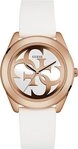 Guess Quarzuhr G TWIST W0911L5, Armbanduhr, Damenuhr, analog, Silikonarmband