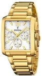 Festina Quarzuhr FESTINA Herrenuhr Chronograph, Edelstahl, goldfarben F20638-