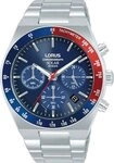 LORUS Chronograph RZ521AX9, Armbanduhr, Solar, Herrenuhr, Edelstahlarmband,...