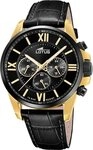 Lotus Chronograph Lotus Herrenuhr Edelstahl schwarz Lotus, (Chronograph), Herren