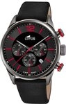 Lotus Chronograph Lotus Herrenuhr Leder schwarz Lotus, (Chronograph), Herren